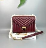  Túi Đeo Vai Michael Kors Whitney Medium Quilted Shoulder Bag Màu Đỏ Mận 