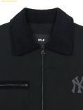  Áo Khoác MLB Basic Collar Work Jacket NY (Black) 3AJPB0146-50BKS 