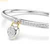  Vòng Tay Swarovski Idyllia bangle Mixed cuts, Heart, Pink, Mixed metal finish SKU: 5737267 