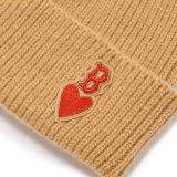  Mũ Len MLB Boston Red Sox Heart Mid Beanie 3ABNM1036-43CAL Khaki 