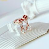  Bông Tai, Khuyên Tai Swarovski Lifelong Heart drop earrings Heart, White, Rose gold-tone plated 5517942 