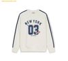 Áo Sweater MLB Sportive Varsity Overfit Track Man-to-Man 3AMTV1044-50CRS Màu Trắng