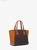  Túi Tote Michael Kors Taryn Small Signature Logo and Leather Convertible Crossbody Bag 32F4GTBC1B Brown 