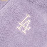  Áo Khoác Lông MLB Basic Stand-Neck Mega Logo Soft Dumble Fleece Jumper LA (L.Lavender) 3AJPF3016-07LDL Tím 
