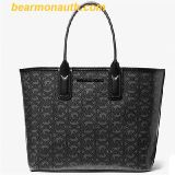  Túi Tote Michael Kors Jodie Small Logo Jacquard Tote Black 