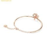  Vòng Tay, Lắc Tay Swarovski Volta Bangle Bow, White, Rose Gold-Tone Plated 5647565 