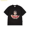 Áo Phông ADLV Baby Face Watermelon Girl Sleeve T-Shirt Đen