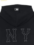  Áo Hoodie Zip MLB Coopers Back Big Logo Overfit Hoodie NY (Black) 3ATRB3044-50BKS 