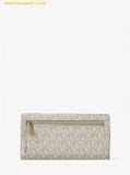  Ví Michael Kors Reed Large Signature Logo Wallet Trắng Logo 
