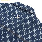  Áo Sơ Mi MLB Classic Monogram Denim Short Sleeves Shirt New York Yankees 3ADRMN123-50BLS 
