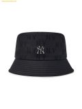  Mũ Bucket MLB Classic Monogram Tonton 3D Embossed Jacquard Bucket Hat NY (Black) 3AHTM014N-50BKS 