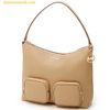  Túi Đeo Vai Michael Kors Merritt Large Pebbled Leather Cargo Shoulder Bag Camel 35S6G0WL3L 