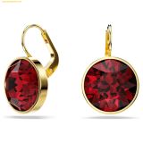  Khuyên Tai Bông Tai Swarovski Bella drop earrings Round cut, Red, Gold-tone plated 