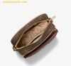  Túi Đeo Chéo Michael Kors Jet Set Travel Medium Logo Crossbody Bag 35F1GTVC2B Nâu Logo 