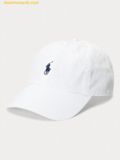  Mũ Lưỡi Trai Polo Ralph Lauren Pony Chino Cotton Baseball Cap 59 White Classic 