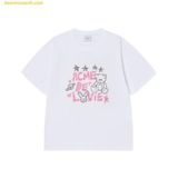  Áo Phông ADLV Universe Drawing Short Sleeve T-Shirt Trắng 