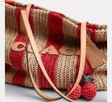  Túi Tote Coach Large City Tote Bag With Charms Gold Red Tan CER29 