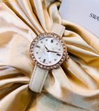  Đồng Hồ Swarovski Matrix tennis 7-link watch Swiss Made, Leather strap, Rose gold 