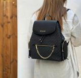  Balo Michael Kors Jet Set Large Logo Backpack 35T1GTTB3B Đen Logo 