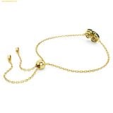  Vòng Tay Swarovski Idyllia bracelet Mixed cuts, Clover, Green, Gold-tone plated - 5666585 