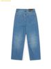  Quần Óng Suông MLB Women's Varsity Vintage Slub Curved Tuck Wide Denim Pants New York Yankees Indigo 