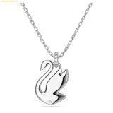  Dây Chuyền Swarovski Swan pendant Swan, Medium, White, Rhodium plated 