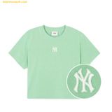  Áo Crop MLB Basic Small Logo Crop Short Sleeve T-shirt NY (Mg.Green) 
