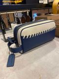  Ví Cluch Coach Small Travel Kit With Whipstitch Navy Trắng CAX53 