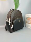  Balo Coach Court Backpack In Signature Canvas 5671 