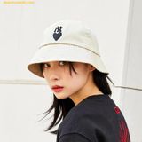  Mũ Bucket MLB Heart Cotton Dome Hat New York Yankees 3AHTD091N-50BGL Trắng Kem 