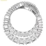  Nhẫn Swarovski Hyperbola ring Infinity, White, Silver-tone finish 5677632 
