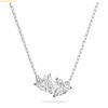 Dây Chuyền, Vòng Cổ Swarovski Mesmera necklace Heart, White, Rhodium plated 5517117