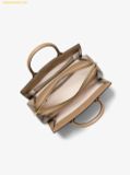  Túi Xách Michael Kors Laila Medium Metallic Signature Logo Satchel Husk 30F5G9IS2R 