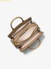  Túi Xách Michael Kors Laila Medium Metallic Signature Logo Satchel Husk 30F5G9IS2R 
