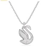  Dây Chuyền Swarovski Swan pendant Swan, Medium, White, Rhodium plated 