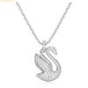  Dây Chuyền Swarovski Swan pendant Swan, Medium, White, Rhodium plated 