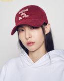  Mũ Lưỡi Trai ADLV Cotton Napping 3D Embo Ball Cap Red 