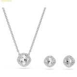  Bộ Trang Sức Dây Chuyền Và Bông Tai Swarovski Una Angelic set Round cut - 5734678 