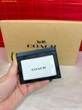  Set Ví Coach Boxed Card Case And Belt Gift Set In Colorblock Signature Canvas C8278 - Xanh Đen 