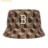  Mũ Bucket MLB Cube Monogram Bucket Hat B (D.Brown) 