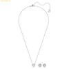  Bộ Trang Sức Dây Chuyền Và Bông Tai Swarovski Una Angelic set Round cut - 5734678 