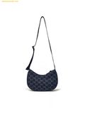  Túi Đeo Vai MLB Diamond Monogram Denim JQD Hobo Bag New York Yankees 3ABQMV45N-50INS Navy 