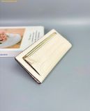  Ví Dài Michael Kors Carson Large Crocodile Embossed Wallet Cream 35F5G2ZE3A 