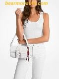  Túi Đeo Vai Michael Kors Colby medium leather shoulder bag Intense White 30S4SBAL2L 
