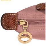  Túi Xách Longchamp Le Pliage Original Pouch With Handle Rosethe Size Mini (Pink Tea) - Recycled canvas 