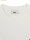  Áo Phông MLB Vintage Denim-like Monogram Big Lux Oversized Short Sleeve T-shirt 3ATSM0663-50CRS Cream 