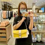  Túi Đeo Vai Coach Georgie Shoulder Bag In Colorblockas C8607 - Vàng 