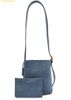 Túi Đeo Vai Coach Bleecker 21 Suede Bucket Bag Light Denim CCW84