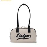  Túi Đeo Vai MLB Varsity Culsive Denim Shoulder Bag LA Dodgers Cream 3ABQL054N-07CRD Trắng Kem 