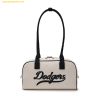 Túi Đeo Vai MLB Varsity Culsive Denim Shoulder Bag LA Dodgers Cream 3ABQL054N-07CRD Trắng Kem